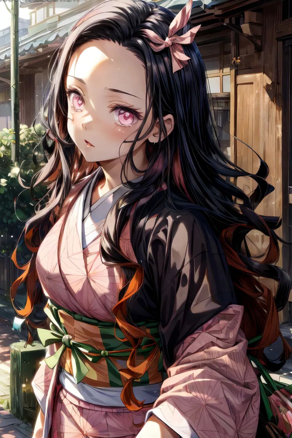 14 Pics Nezuko Kamado Kimono Set 1