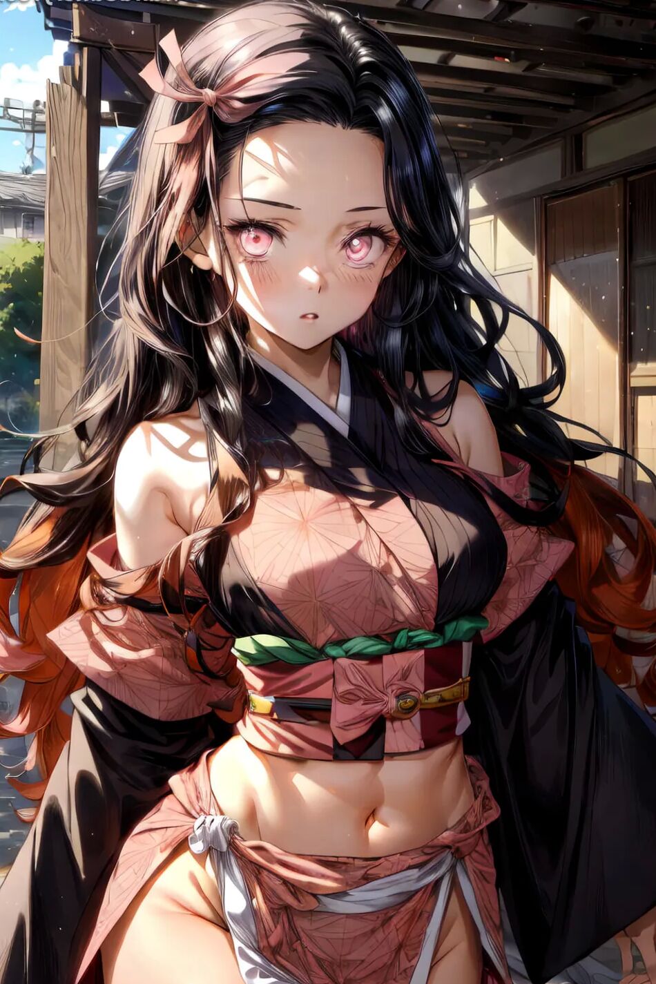 14 Pics Nezuko Kamado Kimono Set 1