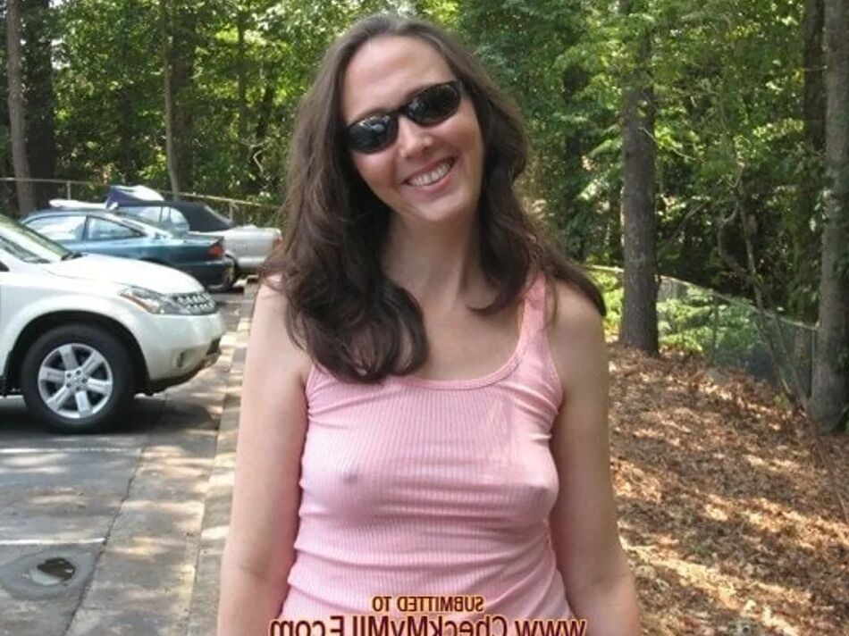 15 Pics Check My MILF posing outdoors in public