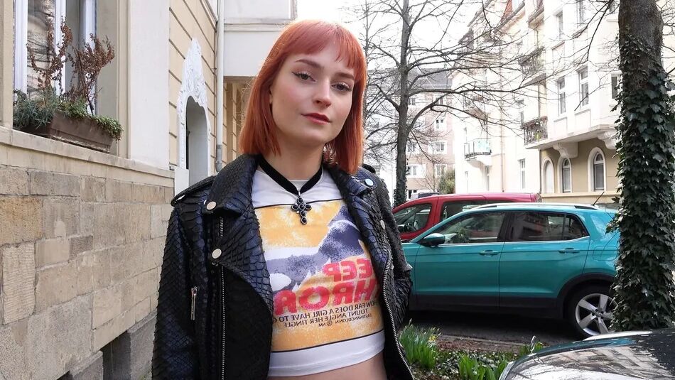 12 Pics German Skinny Redhead Teen Dolly Dyson at Casting Fuck