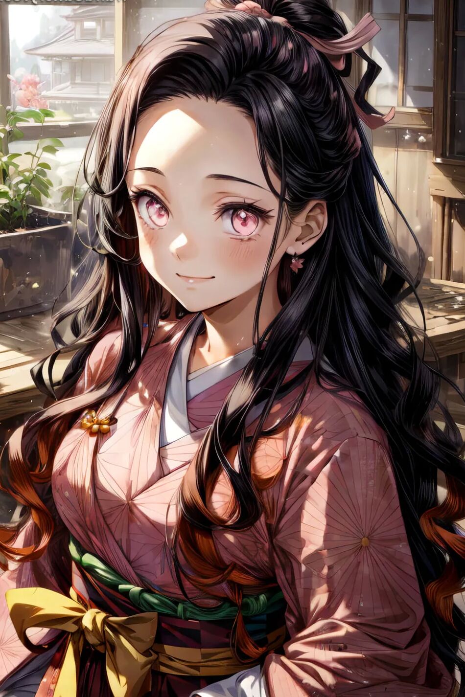 14 Pics Nezuko Kamado Kimono Set 1