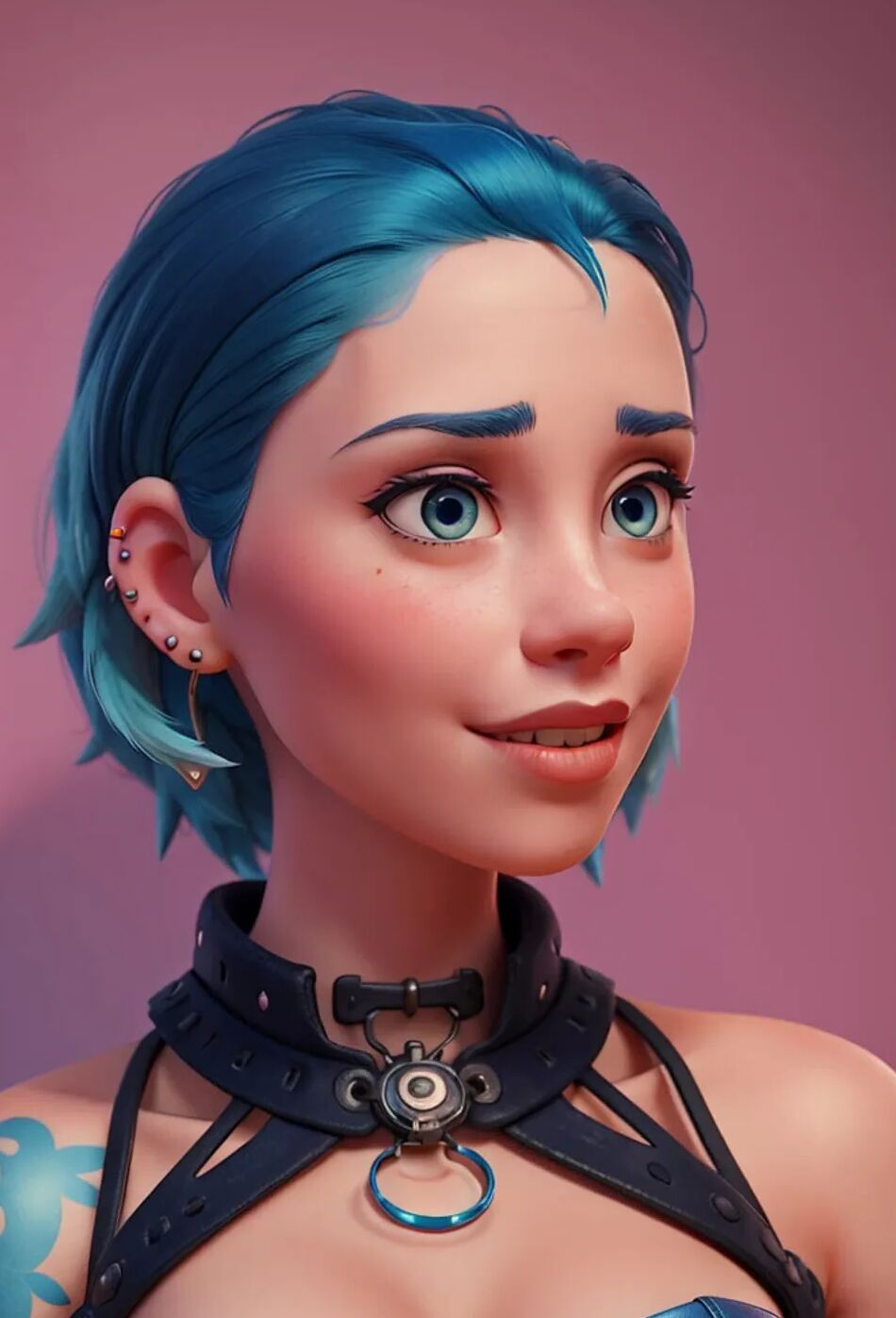 8 Pics cartoon cyberpunk women