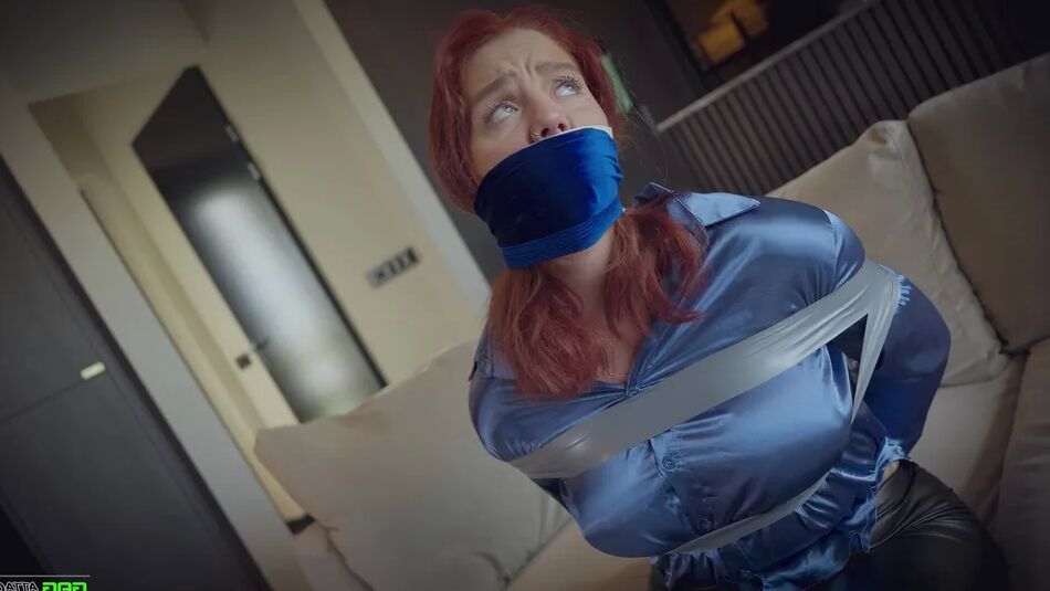 16 Pics Daisy - Secretary Tape Bondage