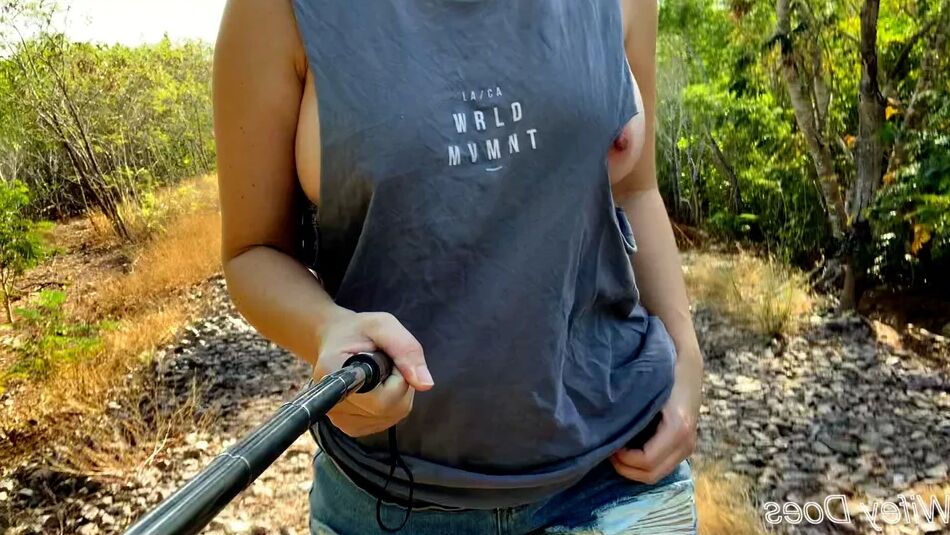 14 Pics Wifey struts her stuff in a ripped shirt