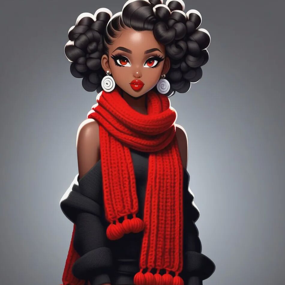 20 Pics Red Scarf