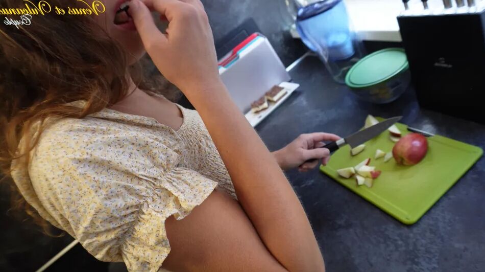 5 Pics Family Bonding: Embracing in the Kitchen with Stepmom!