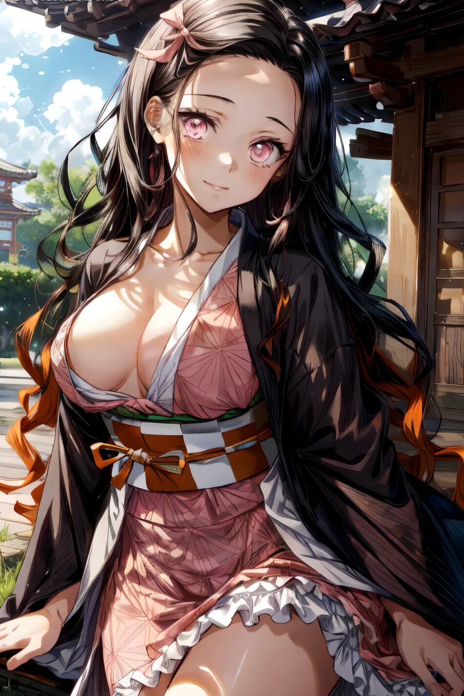 14 Pics Nezuko Kamado Kimono Set 1