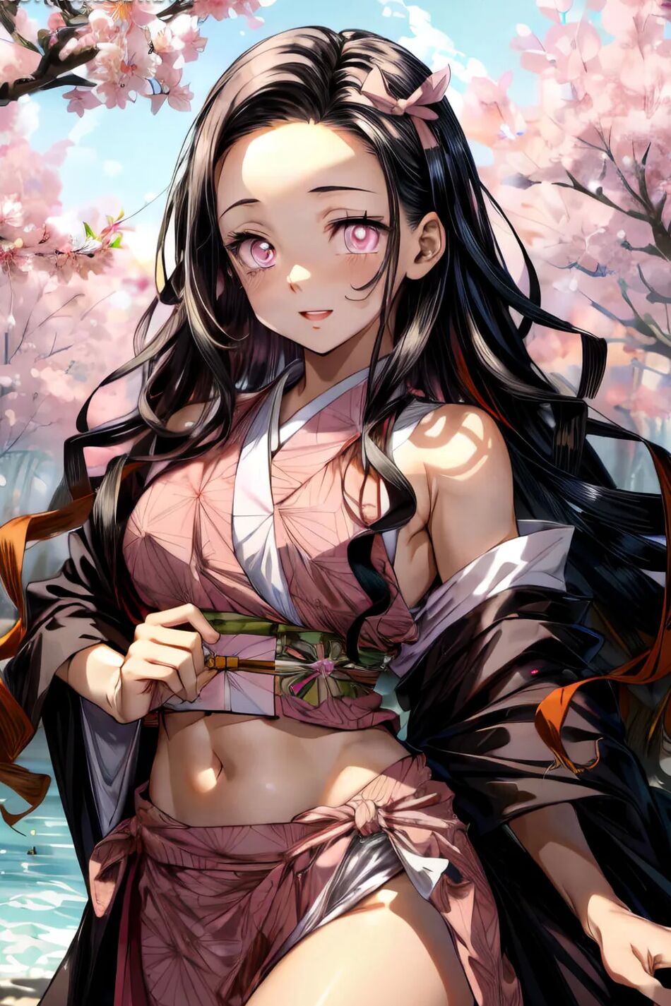 14 Pics Nezuko Kamado Kimono Set 1