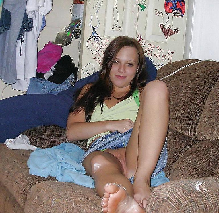 5P Adorable hairless girl touching 