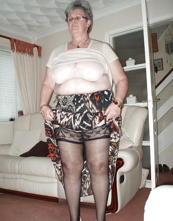 25P Lovely fat  British granny