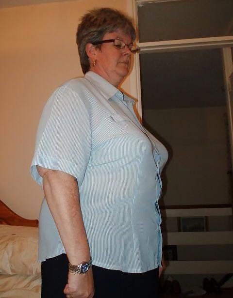 25P Lovely fat  British granny