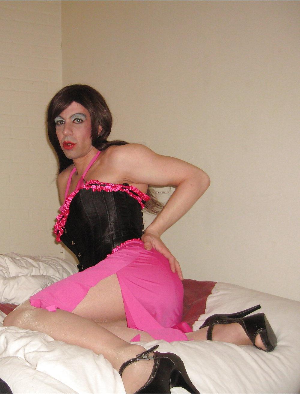 6P Lovely pink and black 