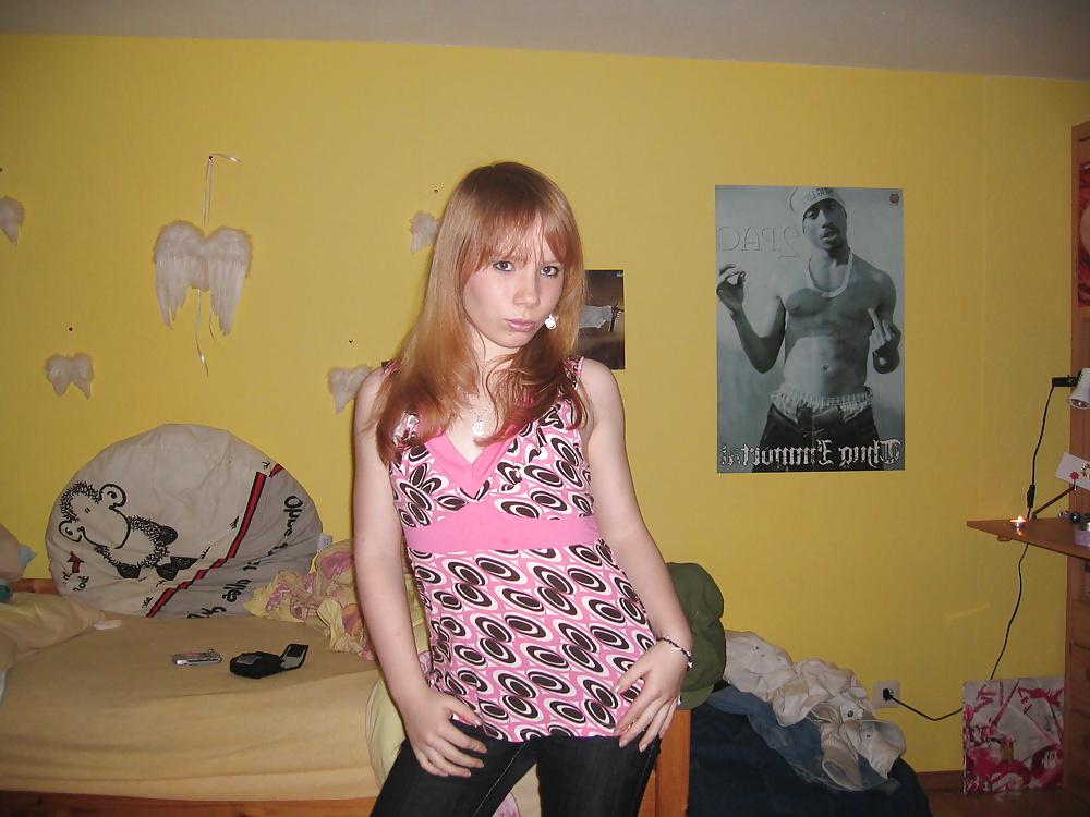 17P Adorable Redhead Teen