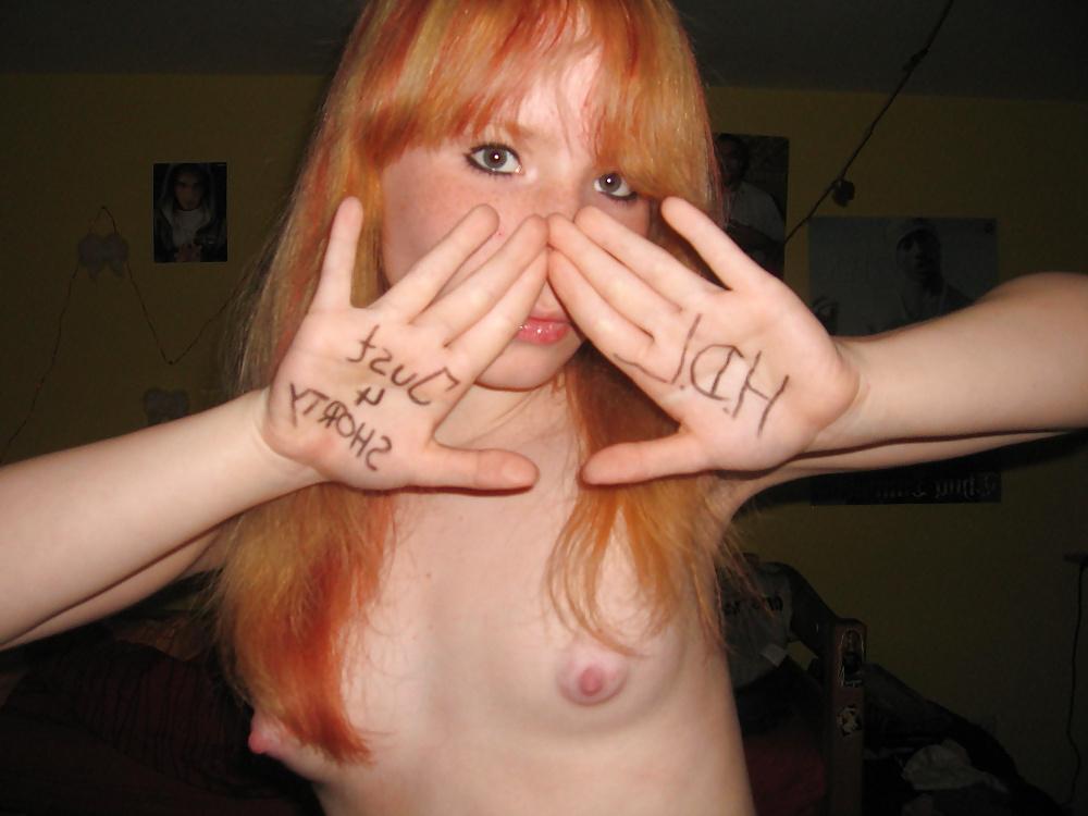 17P Adorable Redhead Teen