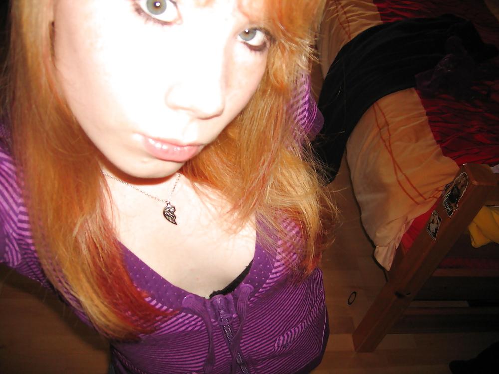 17P Adorable Redhead Teen