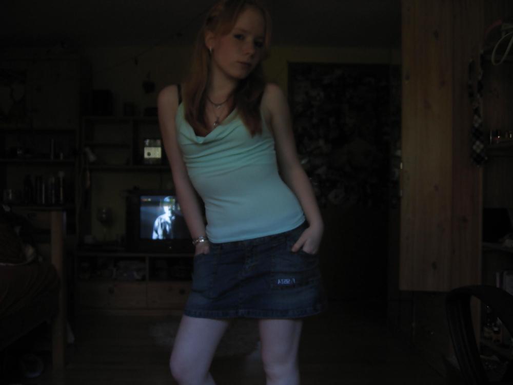 17P Adorable Redhead Teen