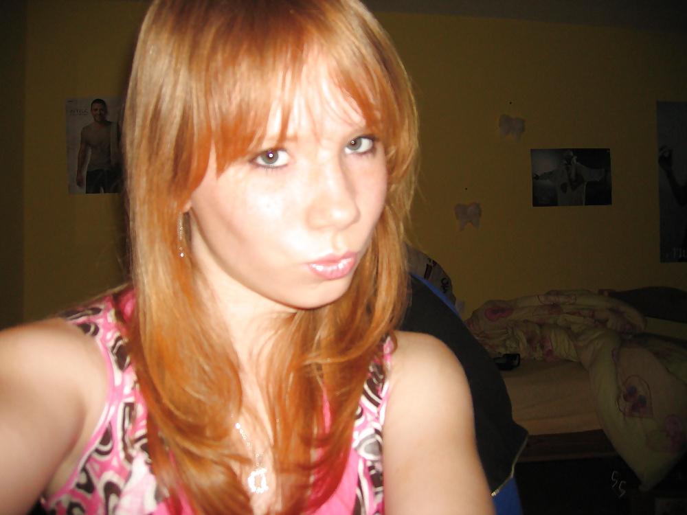 17P Adorable Redhead Teen