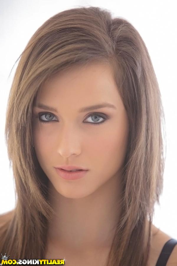 16P Adorable brunette babe Malena Morgan showcasing her flawless curves