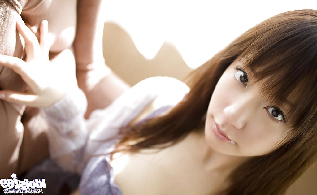 15P Loveable asian teen with neat fanny Hina Kurumi slipping off her panties