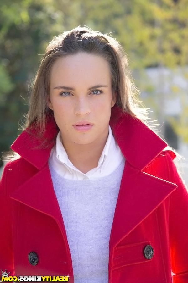 16P Adorable teenage girl Teal Conrad slowly uncovering her tempting curves