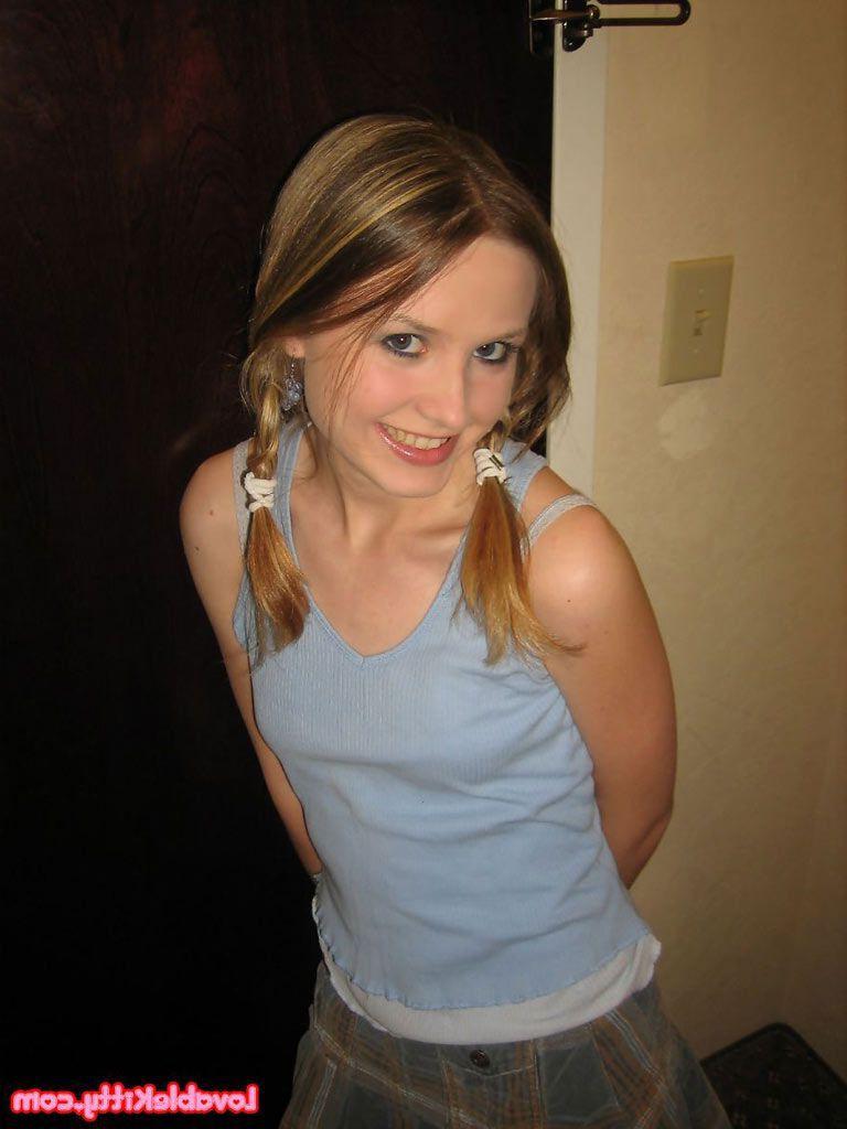 15P Pictures of teen cutie Lovable Kitty showing her kitty
