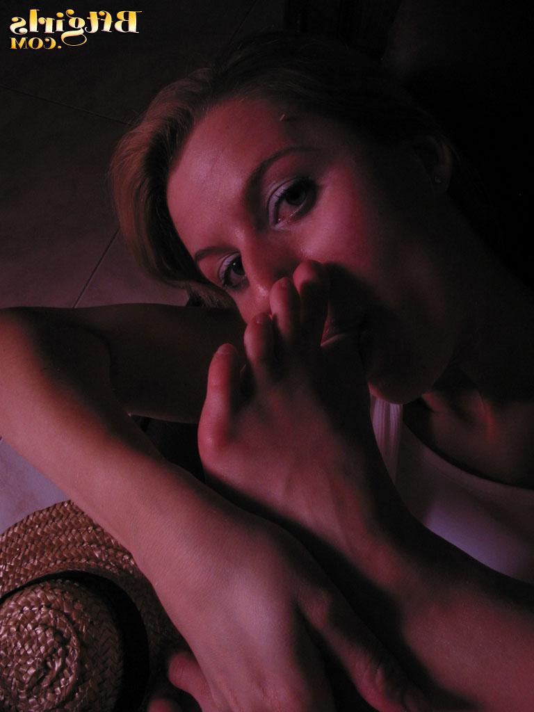 15P Adorable blonde teen invites you to play with her feet