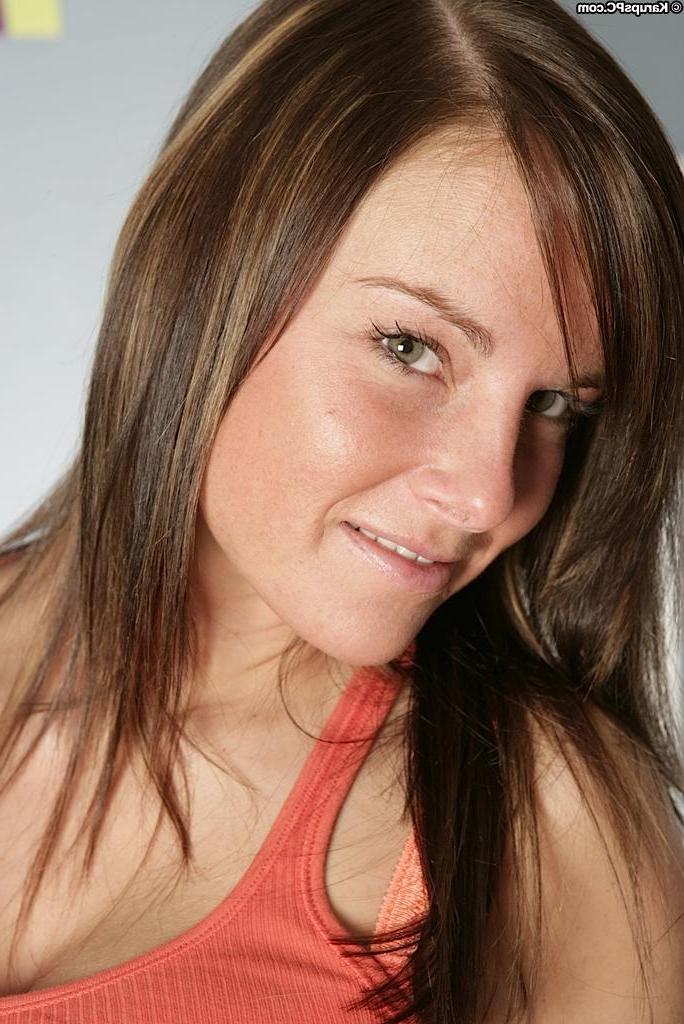 18P Adorable Kandy unleashes her massive firm tits while fingering her tight cooter