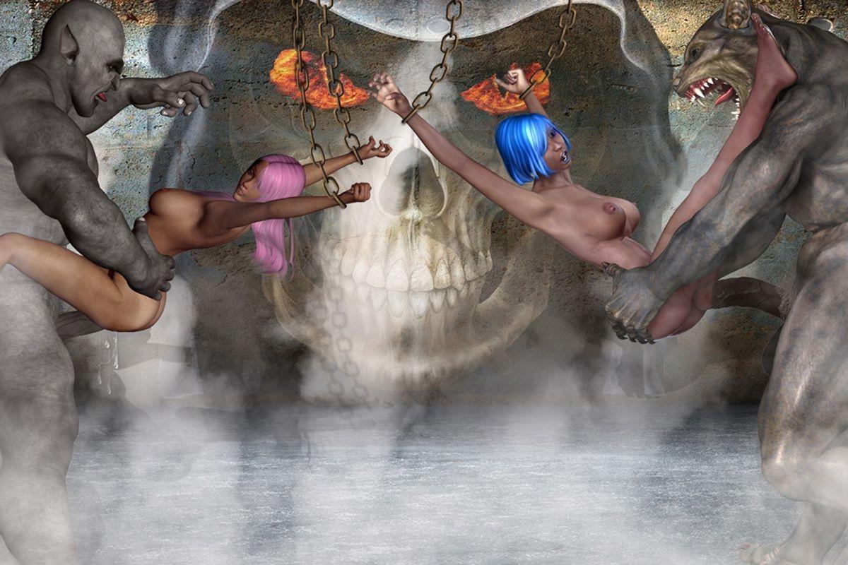 16P Lovely 3d teens fucked by different magic creatures.