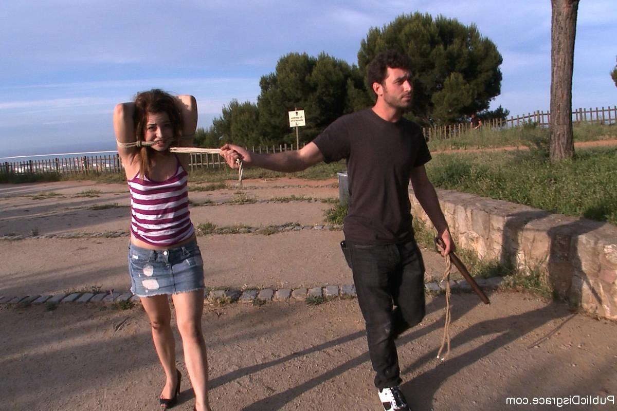24P Dulce Mariposa is an adorable 18 year old girl that submits to public humiliatio