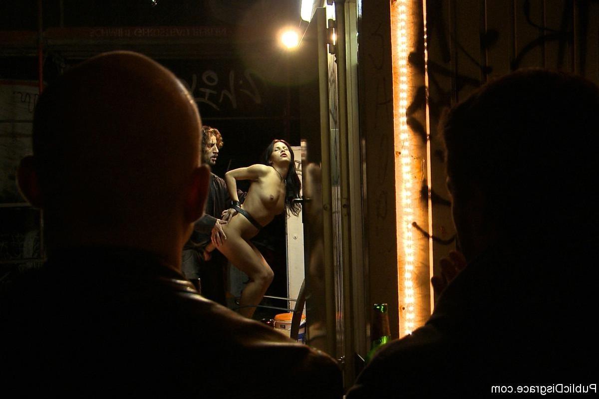 24P European beauty, Amabella is taken into the streets, stripped naked, and made to