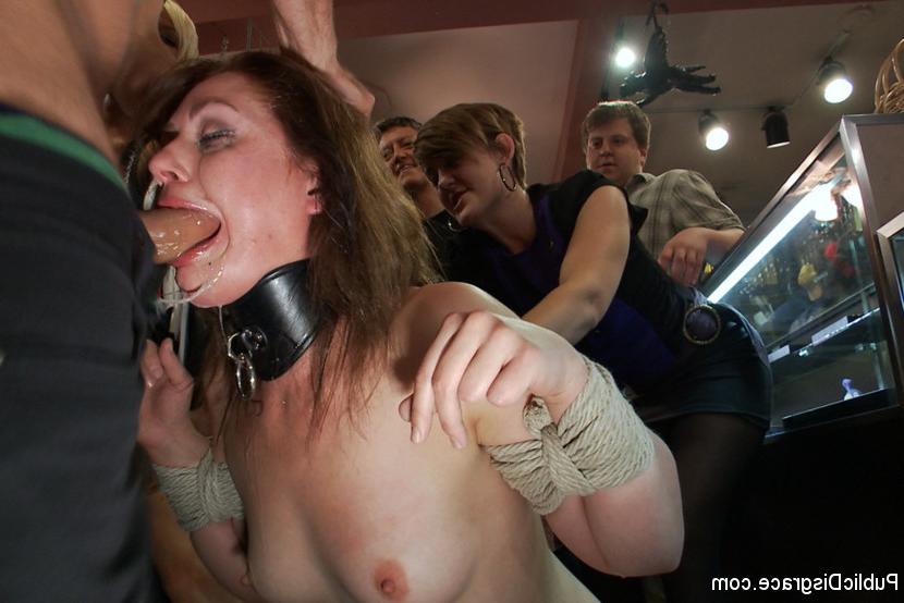 15P Sarah Shevon spends a day Public Disgrace style, bound, humiliated, and fucked i