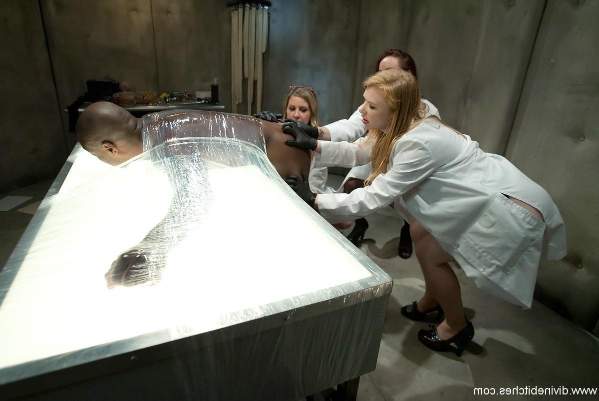 24P 3 sadistic lesbian scientists are delighted when a new specimen is admitted to t