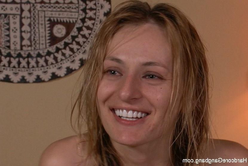15P Filthy whore Natasha Starr gangbanged in all holes