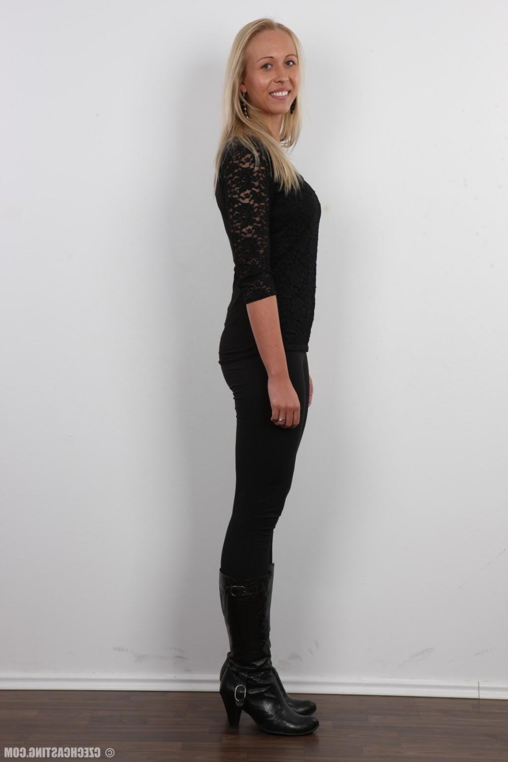 17P Adorable blonde in casting session