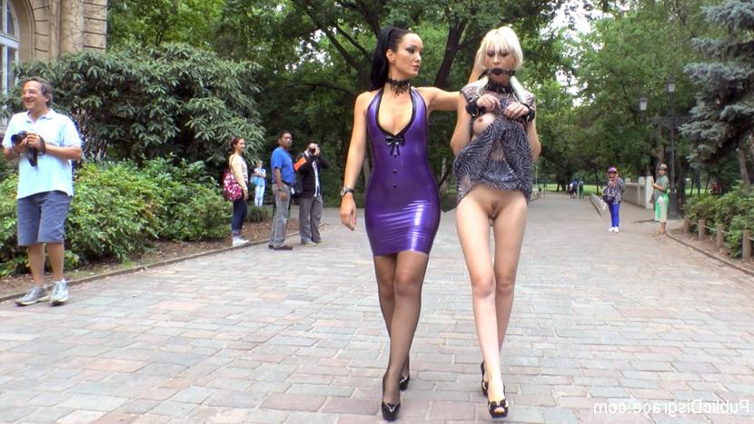 15P Perky blonde Alexa Wild's first time on Public Disgrace! She takes it in all her