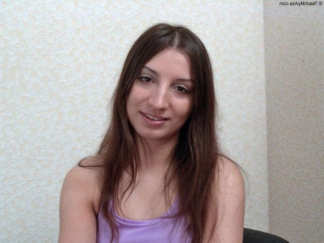 17P Lovely brunette teen cutie loses her anal virginity