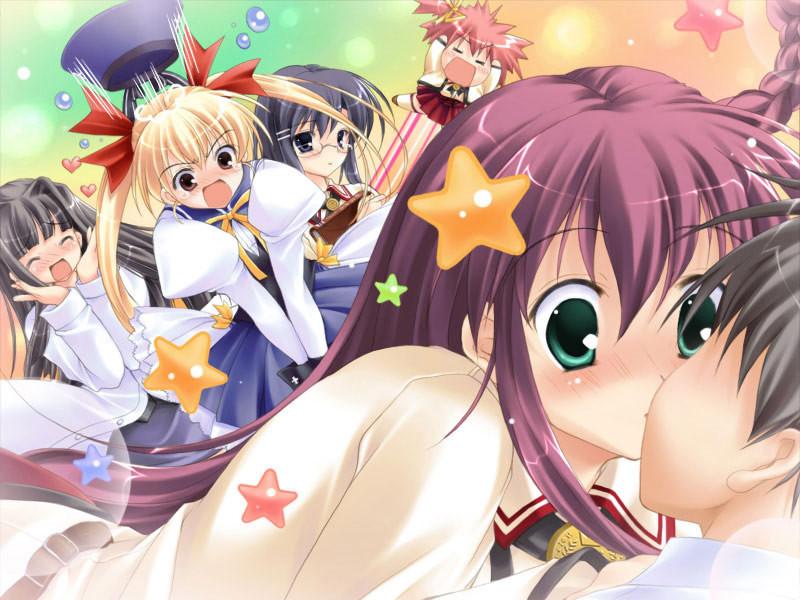 20P Sweet hentai schoolgirls in adorable skirts and stripped panties