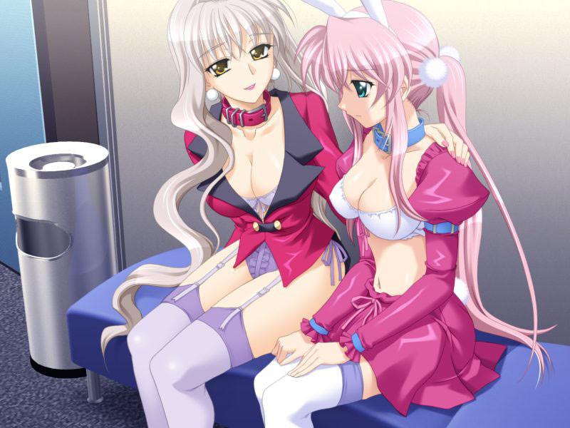 20P Adorable play bunny hentai stripper with big soft fake titties