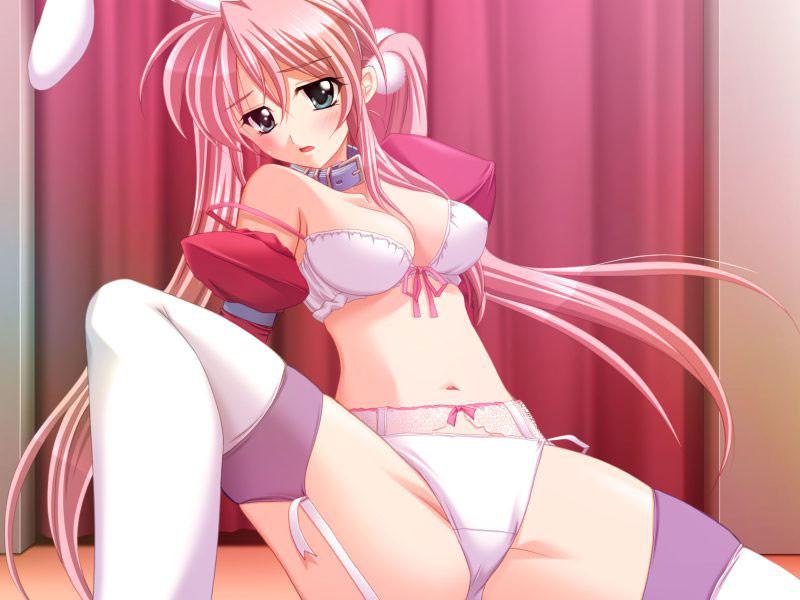 20P Adorable play bunny hentai stripper with big soft fake titties
