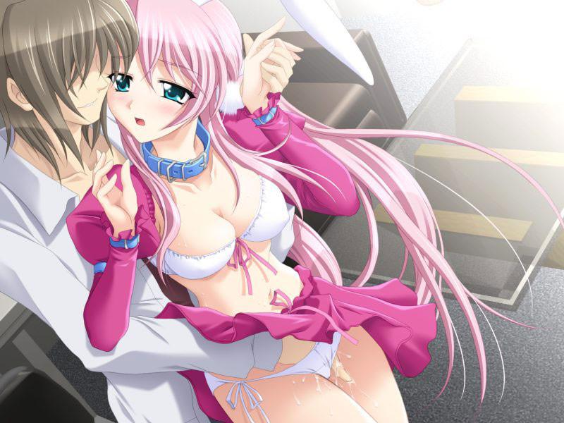 20P Adorable play bunny hentai stripper with big soft fake titties