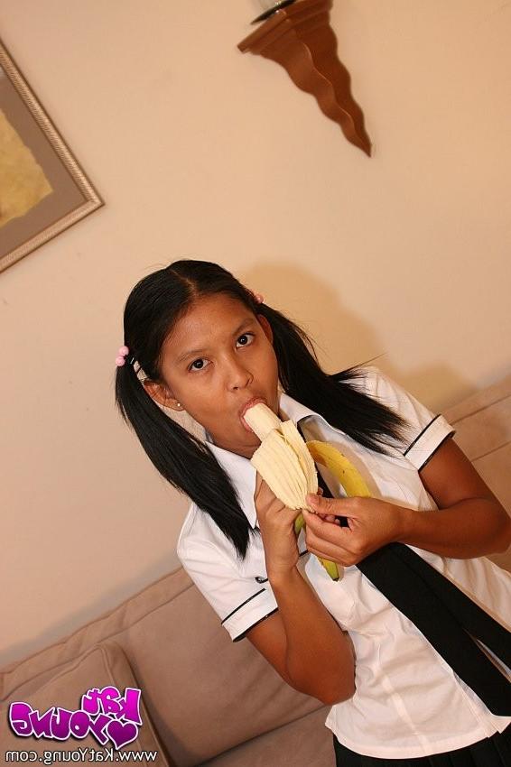 16P ::: Kat Young ::: Cute asian teen Kat flashing tight pussy