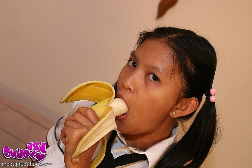 16P ::: Kat Young ::: Cute asian teen Kat flashing tight pussy