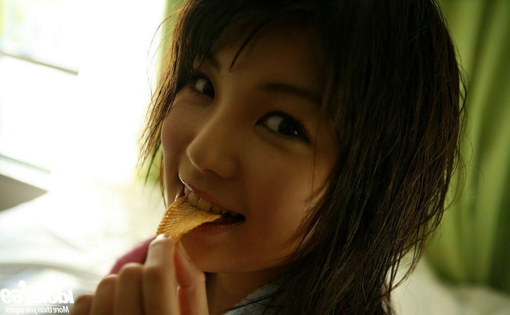 15P Adorable petite Asian teen with hairy bush taking a hot shower