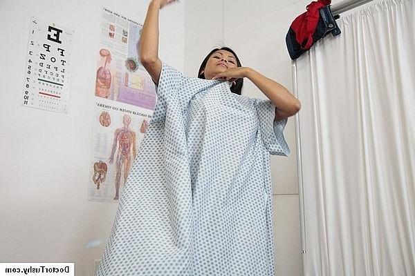20P Adorable big boobs asian visit gyno doctor for full body checkup