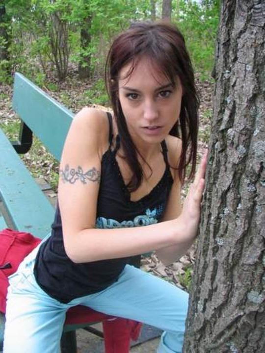 16P adorable cutie posing at the park
