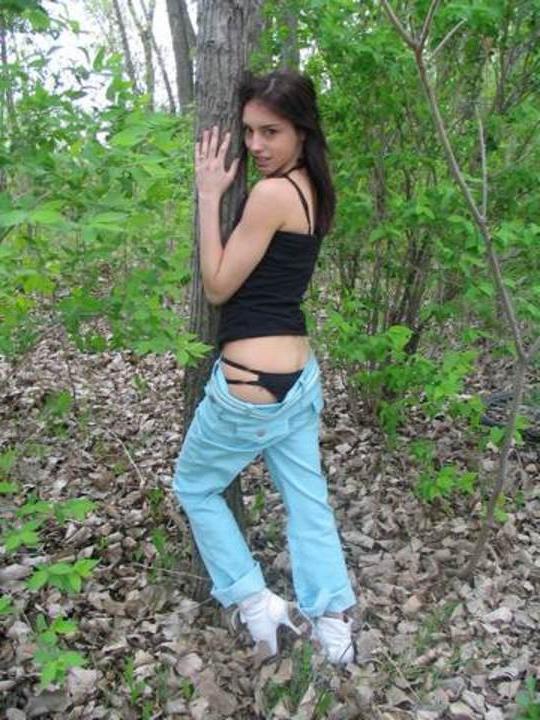16P adorable cutie posing at the park