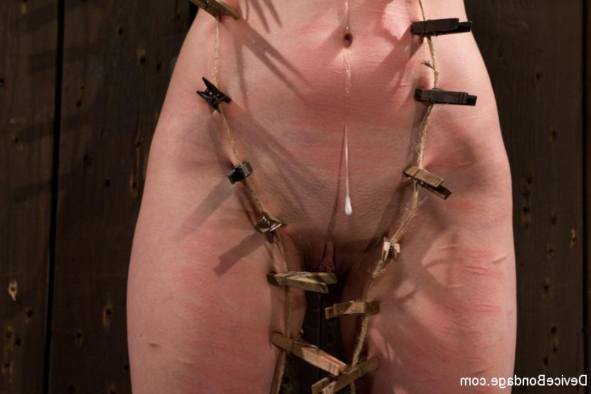 15P Lori Adorable in strict bondage gets her naked body bdsm toyed