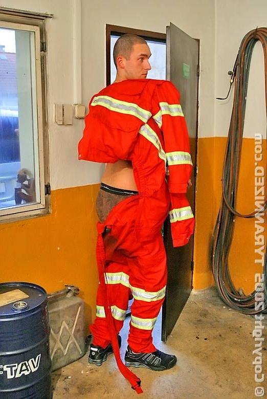 19P Bossy secretary humiliating and abusing cowering workman