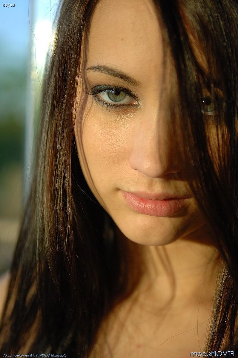 20P Adorable cute brunette teen babe posing and toying to orgasm