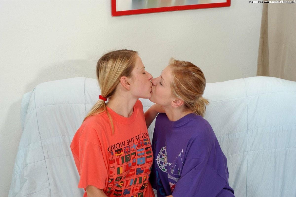 16P Adorable lesbian teens in dildo fucking and fingering actions